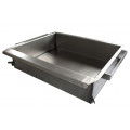 Scone fryer pan for 3-burners fryer - steel - with drain