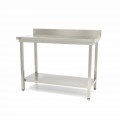 MAXIMA stainless work table with backsplash 1400x700