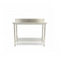MAXIMA stainless work table with backsplash 1600x700