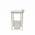 MAXIMA stainless work table with backsplash 1800x700