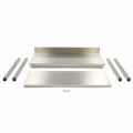 MAXIMA stainless work table with backsplash 1800x700
