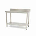 MAXIMA stainless work table with backsplash 1800x700