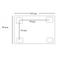 Optional wheel set for GAMMO refrigerators