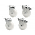 Optional wheel set for GAMMO refrigerators