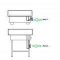 Scone fryer pan for 3-burners fryer - inox - with drain
