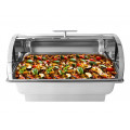 HORECATECH stainless steel roll top lid for GN1/1 chafing dish