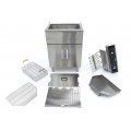MAXIMA 35 liters fryer with drain tap and cupboard