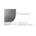 GAMMO stock pot with Lid 71 liters 45x45cm