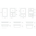 GAMMO GN 1/2 perforated container 65 mm deep