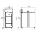 GAMMO 1400 Liter GN2/1 refrigerator