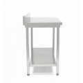 GAMMO stainless work table with backsplash 1000x700