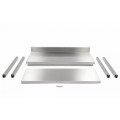 GAMMO stainless work table with backsplash 1000x700