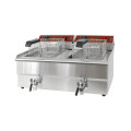 GAMMO double electric fryer with drain tap 16+16 liter 3+3 kW