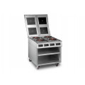 HORECATECH induction cooker with 4 zones + cupboard
