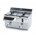 MAXIMA 2x8 liters induction fryer with drain tap DEMO