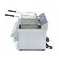MAXIMA 2x8 liters induction fryer with drain tap DEMO