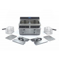 MAXIMA 2x8 liters induction fryer with drain tap DEMO
