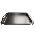 Roaster tray for 2-burners device - steel