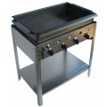 Scone and donut fryer with drain - 4 burners gas