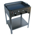 Roaster with steel pan - 3 burners gas
