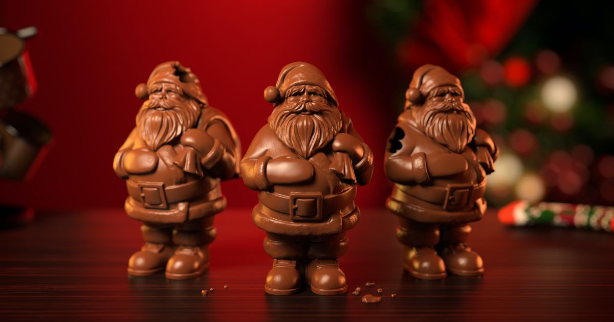 This is how to use chocolate santa!
