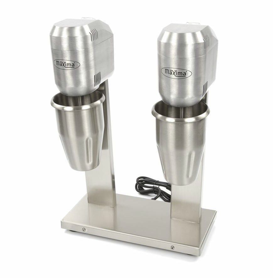 Commercial Electric Cocktail Shaker Machine: Stainless Steel, Dual