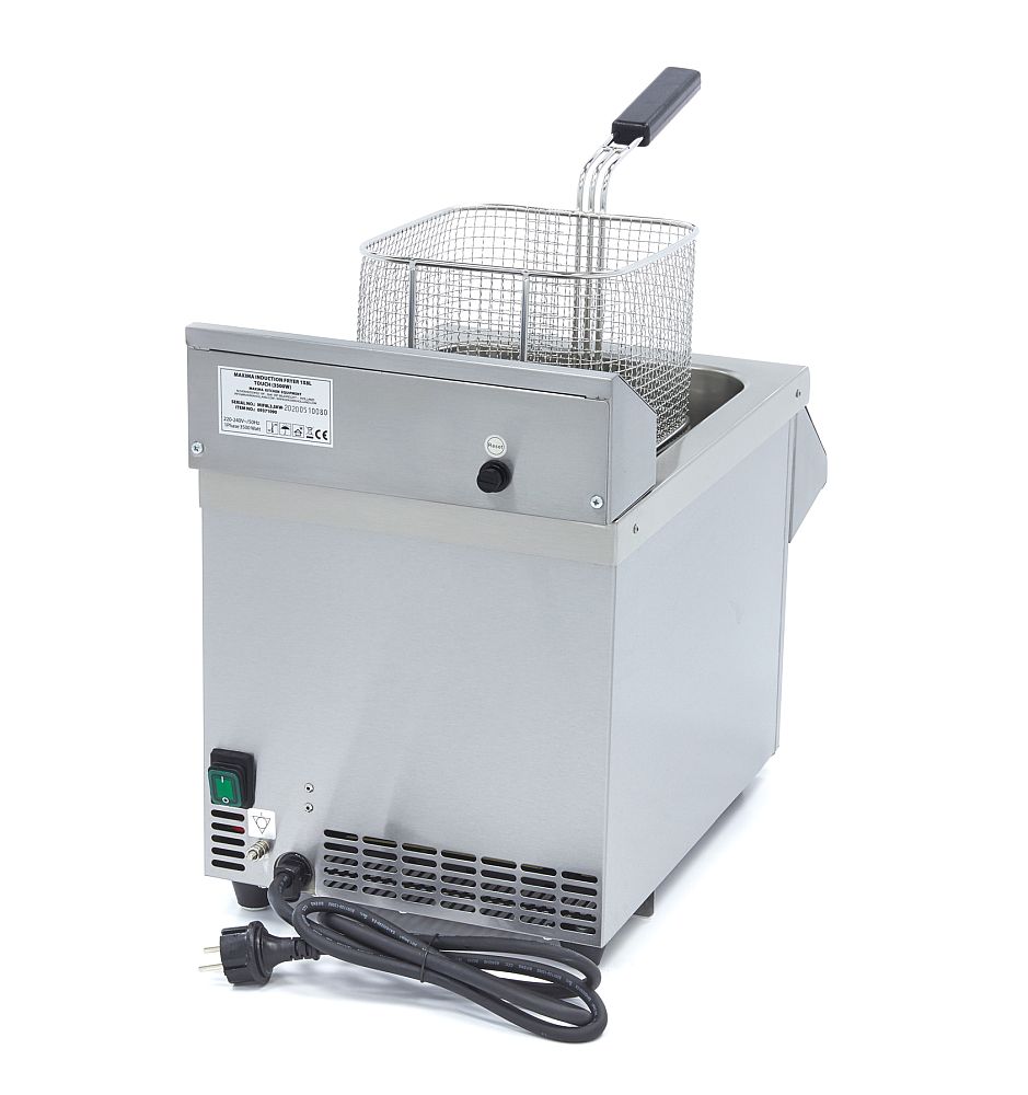 Deep Fryer - 2 x 8L - 2 Baskets - with Drain Tap - Induction - Maxima