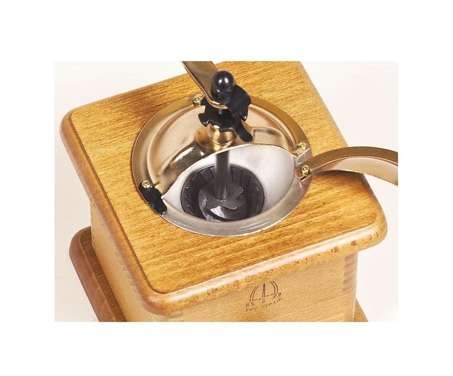 Vintage Manual Coffee Grinder Wooden Stainless Steel Portable Hand