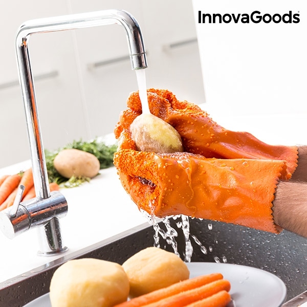 Gloves for cleaning vegetables or fruits