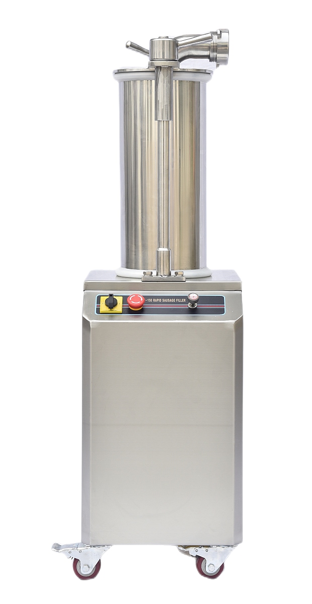 Professional hydraulic sausage filler made from stainless steel with 15  liter capacity