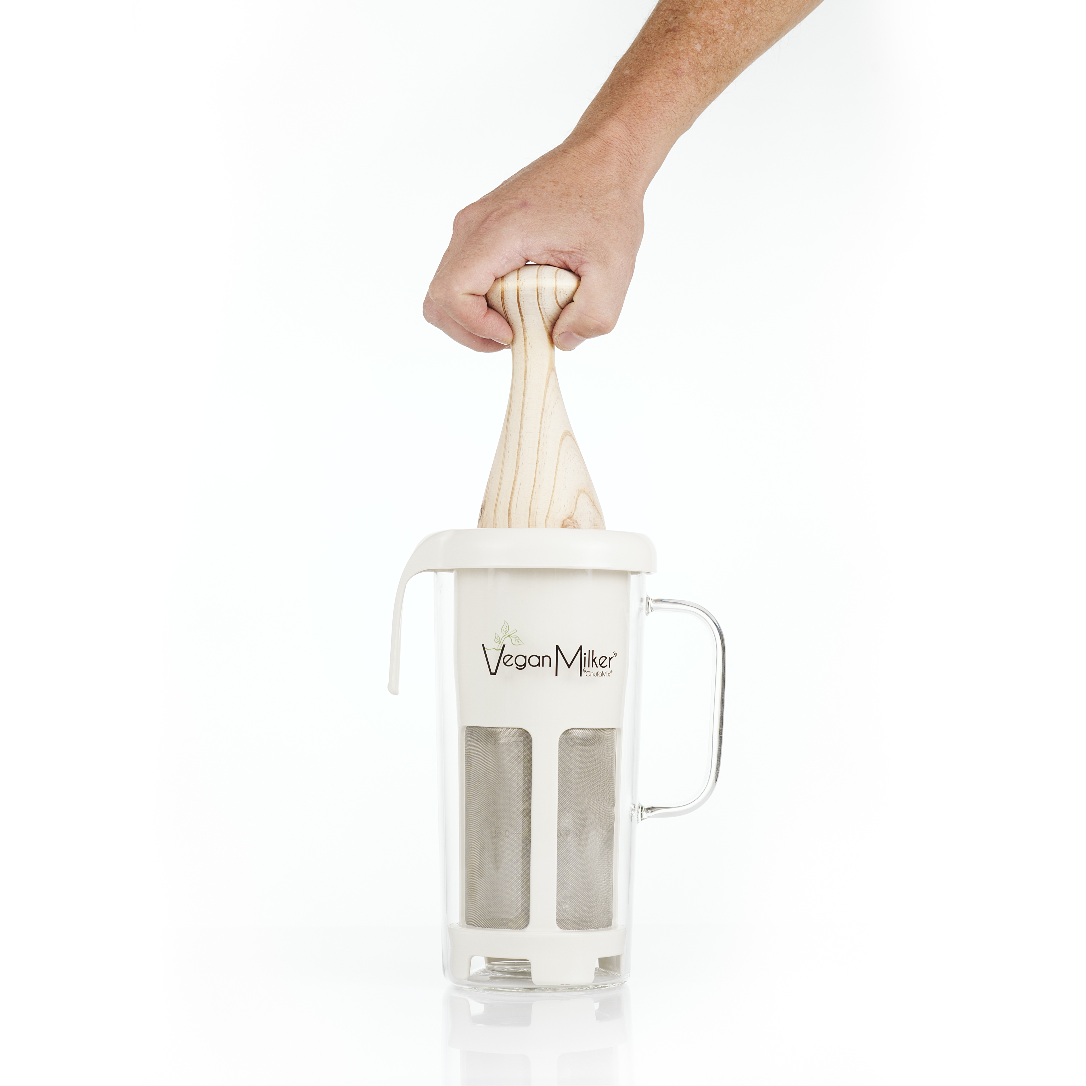 Vegan Milker by Chufamix, kitchen tool to make Plant Milks (soy, rice, oats  & nut milk maker) or Coffee (from whole beans). Made in Europe. Recipe
